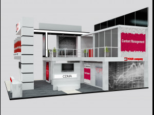 Booth Exhibition Stand a 511 3D 모델