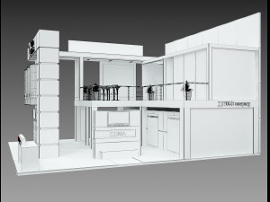 Booth Exhibition Stand a 511 3D 모델