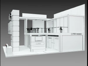 Booth Exhibition Stand a 511 3D Model