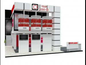 Booth Exhibition Stand a 511 3D Model