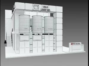 Booth Exhibition Stand a 511 3D Model
