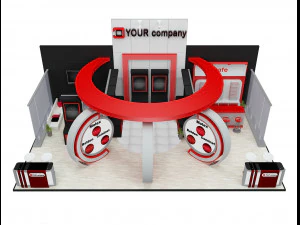 Booth Exhibition Stand a 512 3D Model