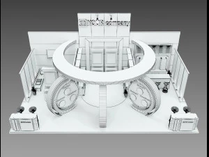 Booth Exhibition Stand a 512 3D Model