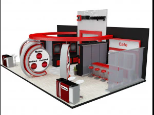 Booth Exhibition Stand a 512 3D Model
