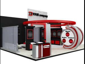 Booth Exhibition Stand a 512 3D Model