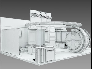 Booth Exhibition Stand a 512 Modelo 3D