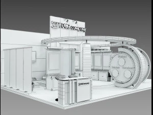 Booth Exhibition Stand a 512 3D Model