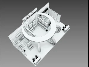 Booth Exhibition Stand a 512 3D Model