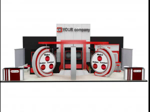 Booth Exhibition Stand a 512 3D Model