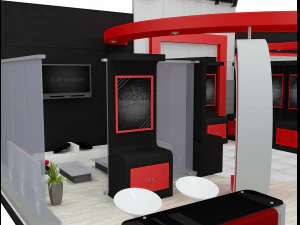 Booth Exhibition Stand a 512 3D Model