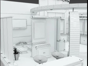 Booth Exhibition Stand a 512 3D Model