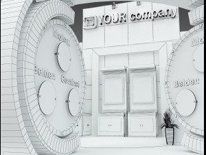 Booth Exhibition Stand a 512 Modelo 3D