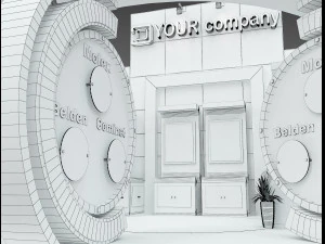 Booth Exhibition Stand a 512 3D Model