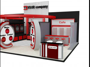 Booth Exhibition Stand a 512 3D Model