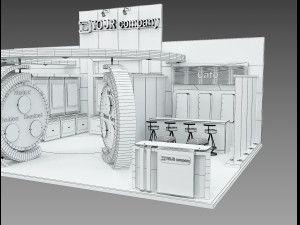 Booth Exhibition Stand a 512 Modelo 3D