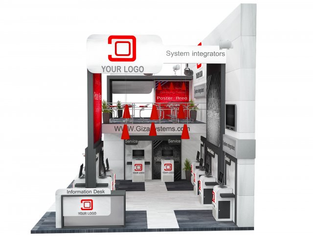 Booth Exhibition Stand a 513 3D 모델 .c4d .max .obj .3ds .fbx .stl .blend 