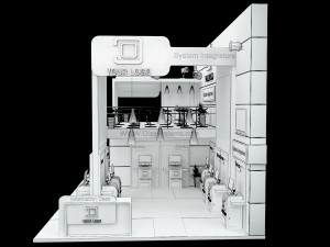 Booth Exhibition Stand a 513 3D 모델