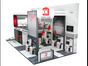 Booth Exhibition Stand a 513 3D Model