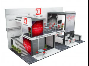 Booth Exhibition Stand a 513 3D Model