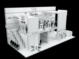 Booth Exhibition Stand a 513 3D 모델