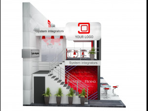 Booth Exhibition Stand a 513 3D 모델