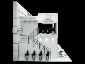Booth Exhibition Stand a 513 3D Model