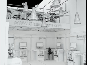 Booth Exhibition Stand a 513 3D 모델