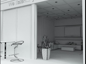 Booth Exhibition Stand a 513 3D 모델