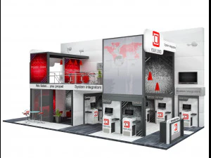 Booth Exhibition Stand a 513 3D Model