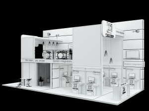 Booth Exhibition Stand a 513 3D 모델