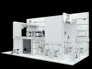 Booth Exhibition Stand a 513 3D Model