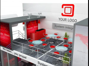 Booth Exhibition Stand a 513 3D Model