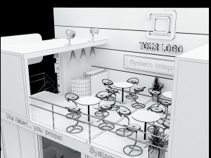 Booth Exhibition Stand a 513 3D 모델