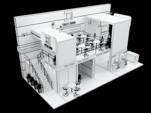 Booth Exhibition Stand a 513 3D 모델