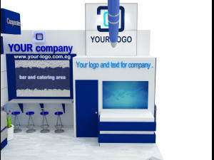 Booth Exhibition Stand a 514 3Dモデル