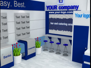 Booth Exhibition Stand a 514 3Dモデル