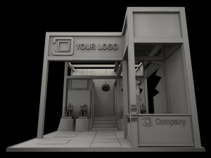 Booth Exhibition Stand a 515 3D Model