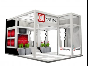 Booth Exhibition Stand a 515 3D Model