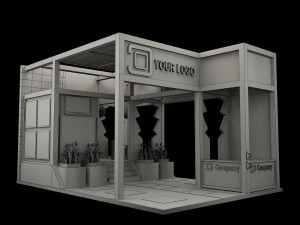 Booth Exhibition Stand a 515 Modelo 3D