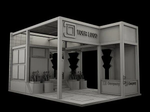 Booth Exhibition Stand a 515 3D Model