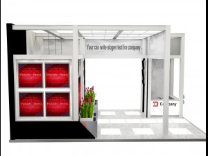 Booth Exhibition Stand a 515 3D Model