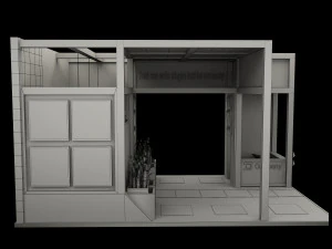 Booth Exhibition Stand a 515 3D Model