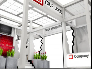 Booth Exhibition Stand a 515 3D Model