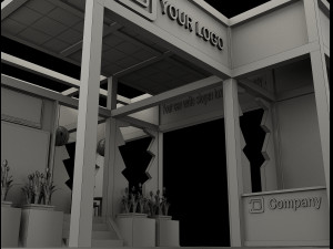 Booth Exhibition Stand a 515 Modelo 3D