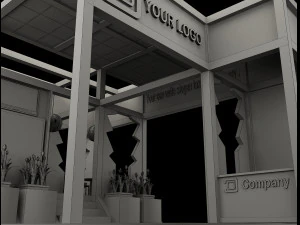 Booth Exhibition Stand a 515 3D Model