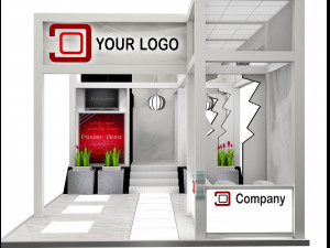 Booth Exhibition Stand a 515 Modelo 3D