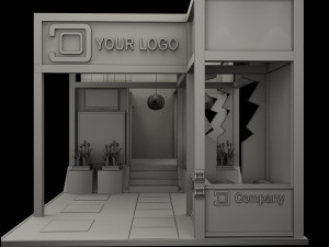 Booth Exhibition Stand a 515 Modelo 3D