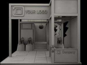 Booth Exhibition Stand a 515 3D Model