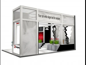 Booth Exhibition Stand a 515 3D Model