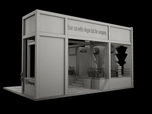 Booth Exhibition Stand a 515 3D Model